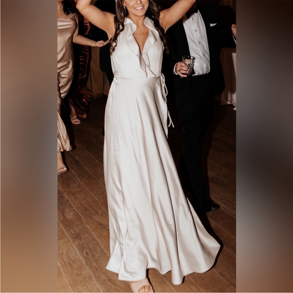 Anthropologie Sachin & Babi bridesmaid dress size 4 nude